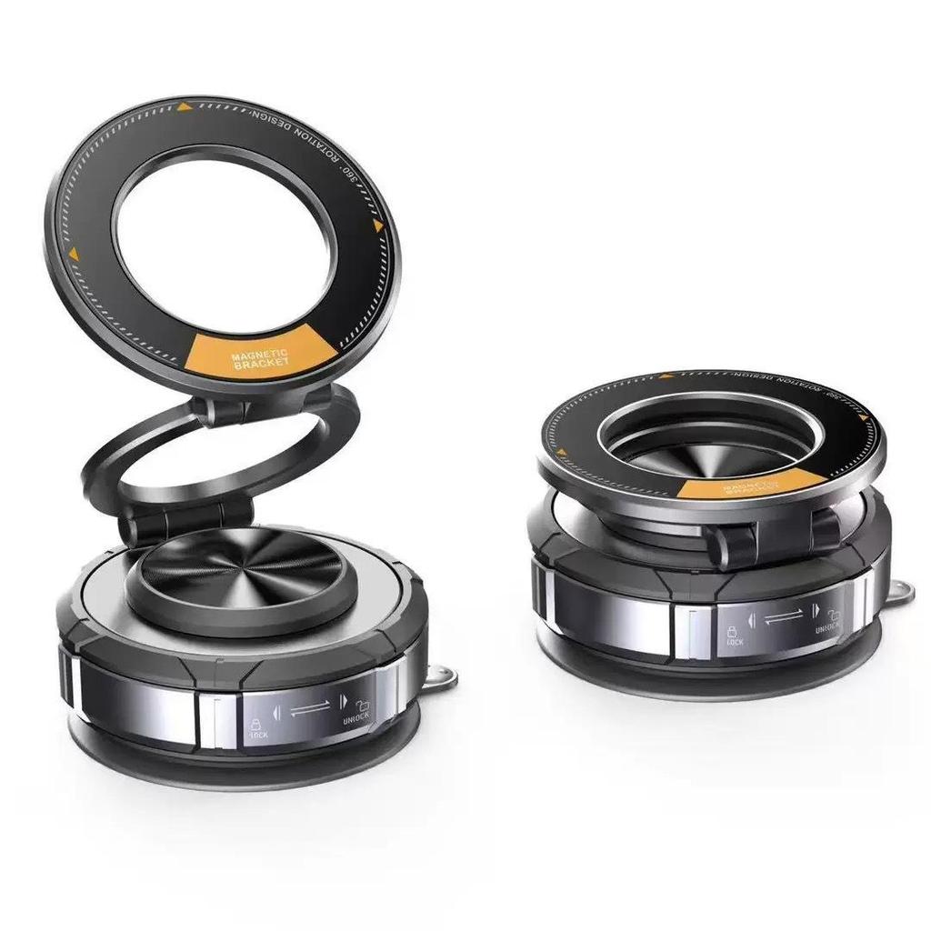 360° magnetischer faltbarer Auto-Handyhalter mit Vakuum-Saugnapf