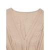 Solid Color V Neck Sleeveless Elastic Waist A Line Midi Casual Women Dress