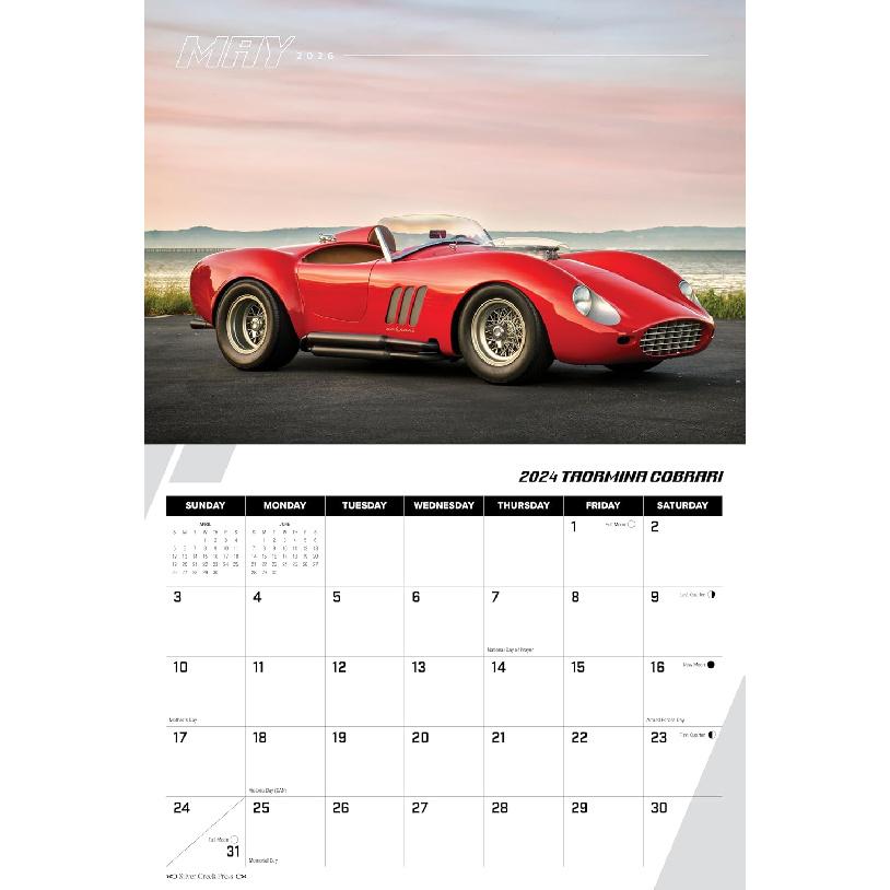 2026 Super Cars Calendar - Stunning Photography - Luxury Sports Dream Car Wall Calendar 2026 - Ideal for Home, Office, Garage - Gift for Auto