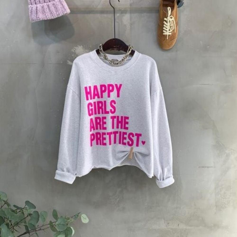 C S In The Room Women S leTTerIng looSe FiT Long Sleeve T ShirT 4Color