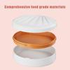 Orthodontic Retainer Double Layer Braces Storage Box Soaking Invisible Teeth Denture Cleaning Portable Belt With Mirror
