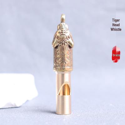 Year of the Tiger Brass Whistle: Outdoor Rescue & Souvenir Tool