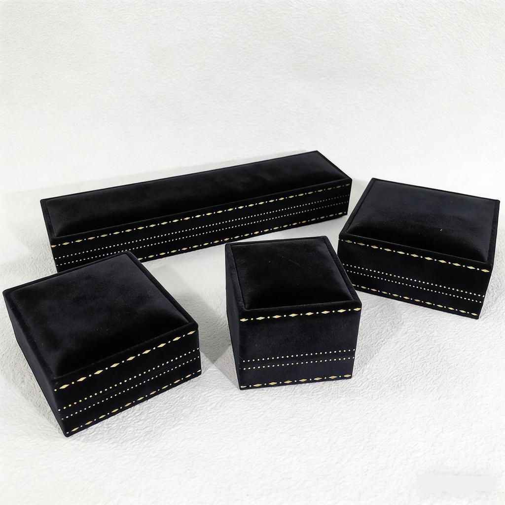 Elegant Velvet Jewelry Box for Rings, Pendants, Bracelets & Bangles