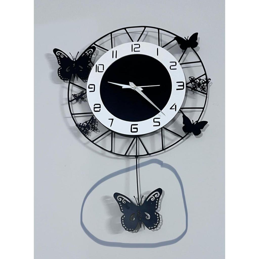 Clock Stylish Metal Analog Wall Clock for Living Room, Office, Kitchen, Home and Hall Fancy Big Size Modern Wall Watch ( 40 CM)