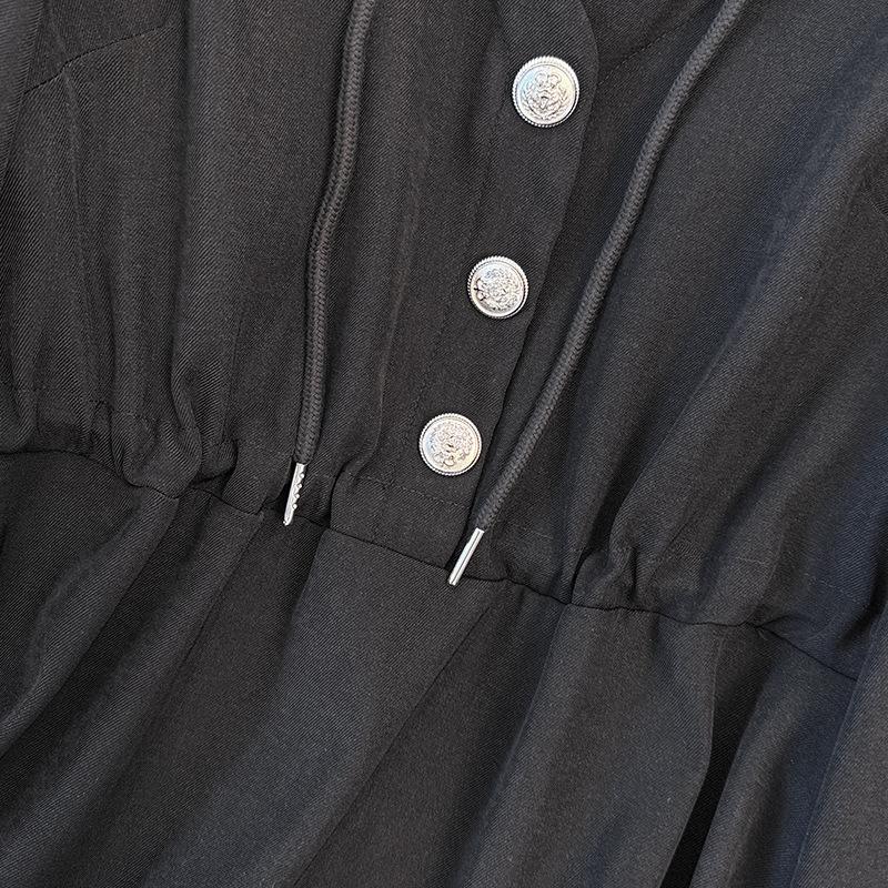 Two New Stylish and Elegant Waist-cinched Sweatshirt Dresses for Plus-size Women's Clothing In Spring and Autumn