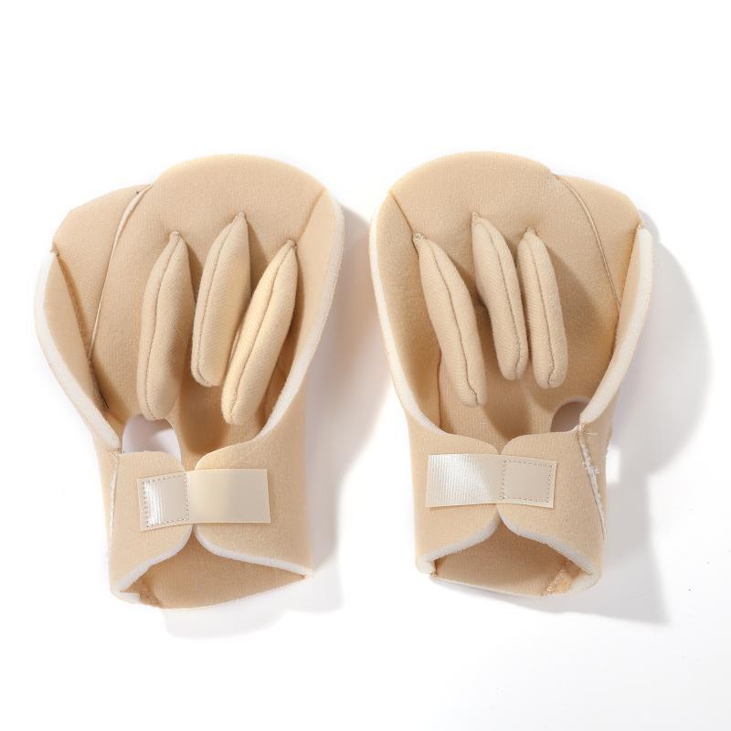 Padded Finger Separator Glove Pressure Relief Hand Contracture Pad Adjustable Palm Protector Ergonomic Fit For Elderly