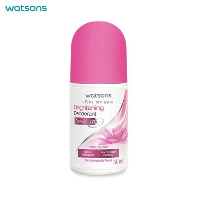 Love My Skin Brightening Deodorant Roll-on, Water Lily Scent, 48 Hour Antiperspirant, Dermatologically Tested, 50 Ml.