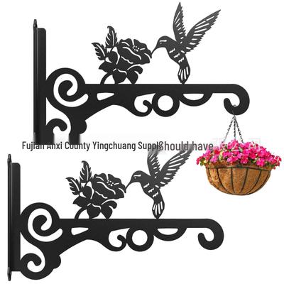 Coș de flori din fier montat pe perete în stil european pentru decorarea livingului și a balconului