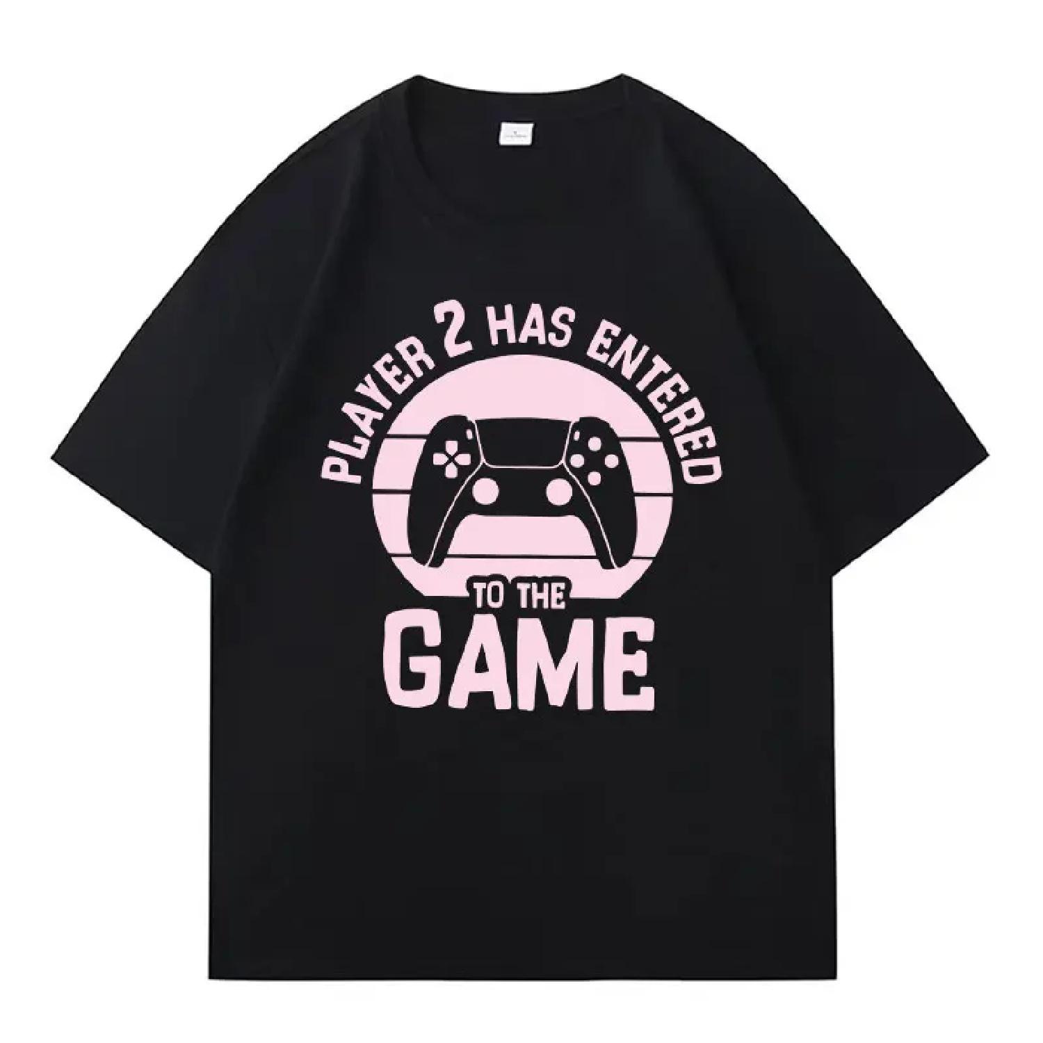 

Daddy Player 2 The Game Shirt Father Day High Quality T Shrit Harajuku Tide Pure Cotton Crewneck Tees Pop Casual Hot Sale Unisex XXXXXL чорний