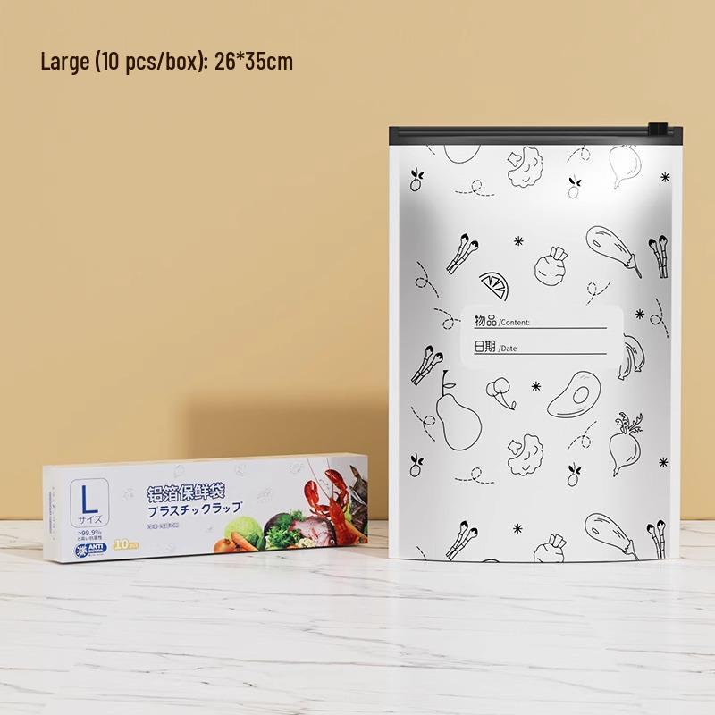 Potravinářské hliníkové fóliové zipové úložné sáčky pro uchovávání čerstvosti, mrazení masa a zeleniny