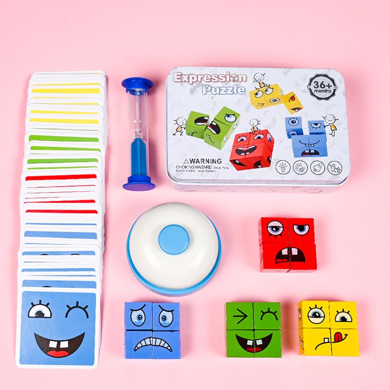 Face-Changing Magic Cube Board Game for Ages 3-6: Educational Logic, Observation, and Concentration Training for Parent-Child Play.