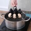 This 3-in-1 egg rack can be used for cooking, storing, and holding eggs. The penguin-shaped egg cooker can make soft-boiled or hard-boiled eggs and ho