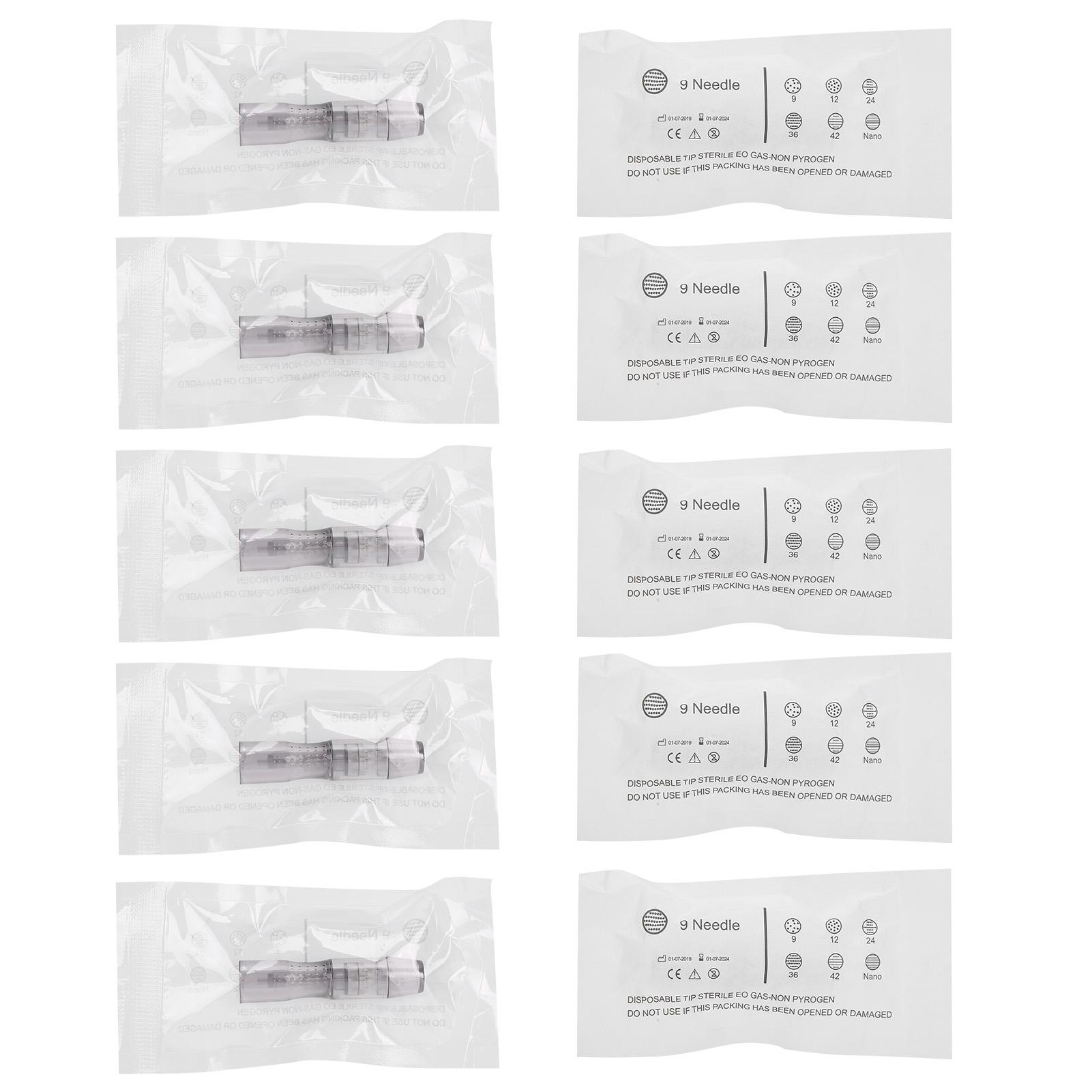 10 шт. Микроиглы для микроблейдинга Электрический микроигольчатый аппарат для омоложения кожи Аксессуар 9pin needles