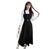 French Style Corduroy Camisole Dress Set - Autumn/Winter Collection
