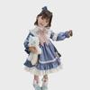 2024 Autumn/Winter Long-Sleeve Bow Lace Lolita Dress for Girls' Birthdays