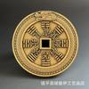 New Mountain Ghost Copper Coin Flower Brass Precision Casting Dragon Pattern Edge Relief Yellow Bright Antique Heavy Square Hole