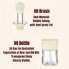 230ml Oil Bottle Silicone Basting Brush Oil Pot Dust-proof 2 in 1 Oil Dispenser Brush  Kitchen