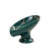 Leaf Shape Soap Holder Self-Draining Soap Plate Storage Organizer Ceramic Soap Dish  Shower