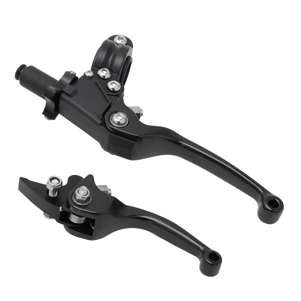 

Складные тормозные рычаги ASV 7/8 дюйма; 22 мм для мотоцикла HONDA KTM SUZUKI YAMAHA CRF CR XR YZ WR EXC 125 230 250 250F 400 чёрный