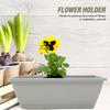 4er-Set rechteckiger Blumenkasten Pflanzgefäß Blumentopf Gemüse Pflanztopf Gartenzubehör Harz Pflanzbehälter Gartenzubehör