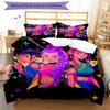 3pcs Kpop Hunter12 pattern bedding set duvet cover set includes duvet cover &pillowcases, perfect all season bedroom decoration & gift