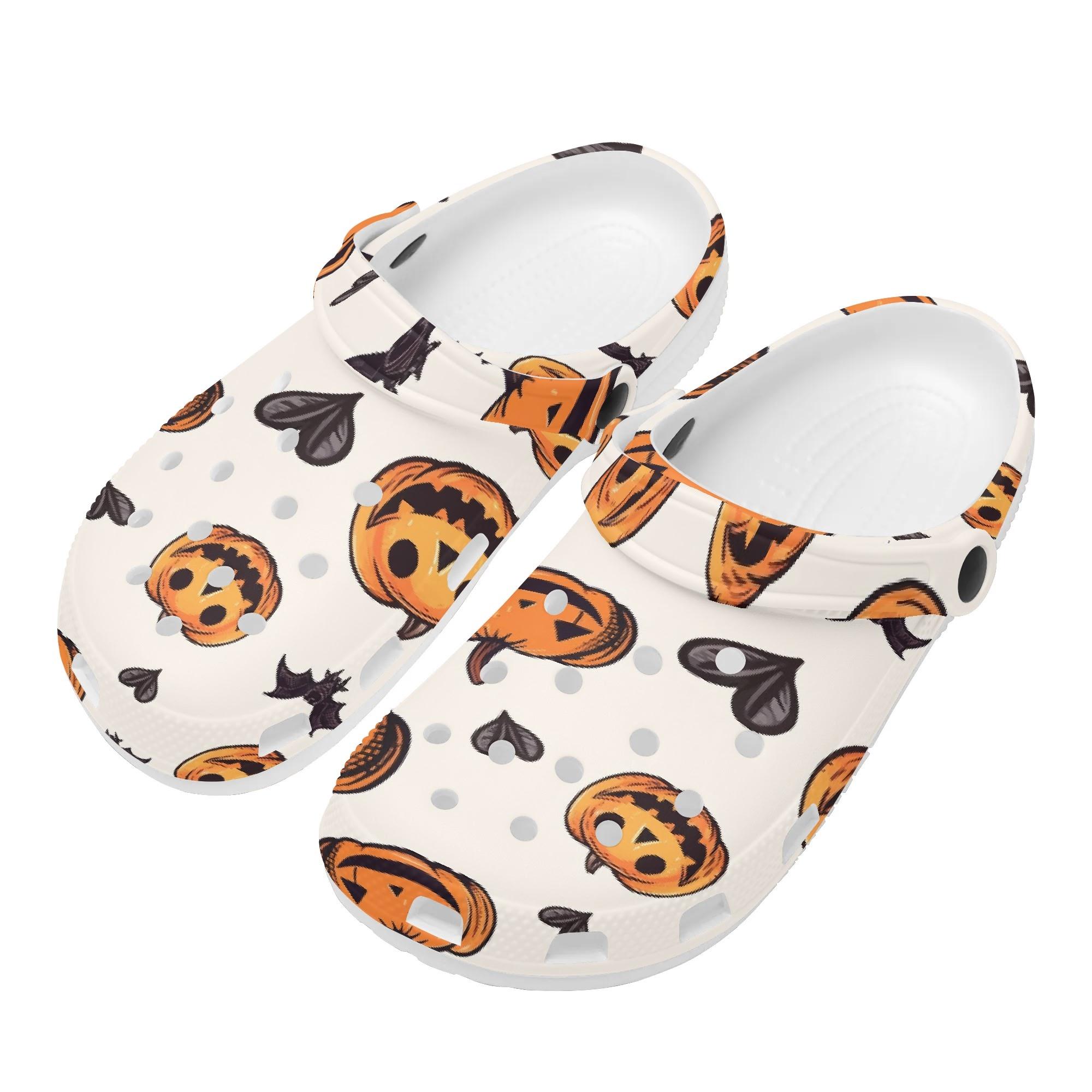 Colorful Printed EVA Clogs Women Men Ventilated Breathable Slip On Casual Shoes Lightweight Summer Sandals Daily Comfort 36 белый