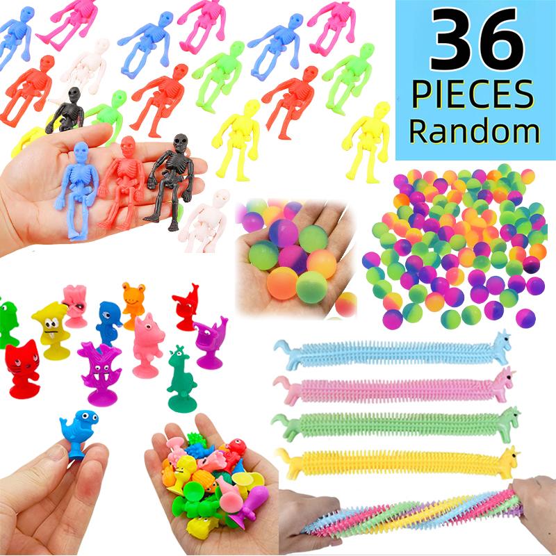 

36Pcs Plaything Pack Small Game Clip Music Empty Dinosaur Keychain Gyroscope Birthday Party Present Pack Kindergarten Children S Prize