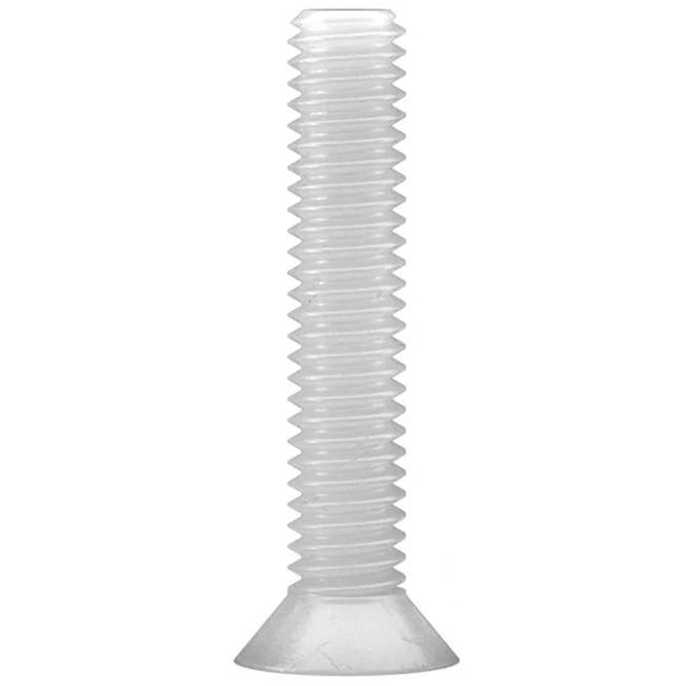 

30-100Pcs M2.5 M3 M4 M5 M6 M8 Nylon Phillips Countersunk White/Black Flat Head Bolt Insulation Plastic PA66 Screw Length 6-40mm M2.5x5mm-100pcs бронзовий