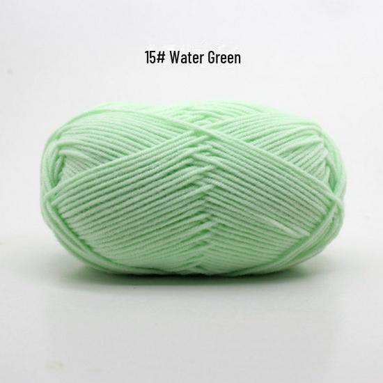 Fir de Bumbac Pieptănat cu 4 Fire pentru Căciulă și Fular Tricotate Manual pentru Bebeluși