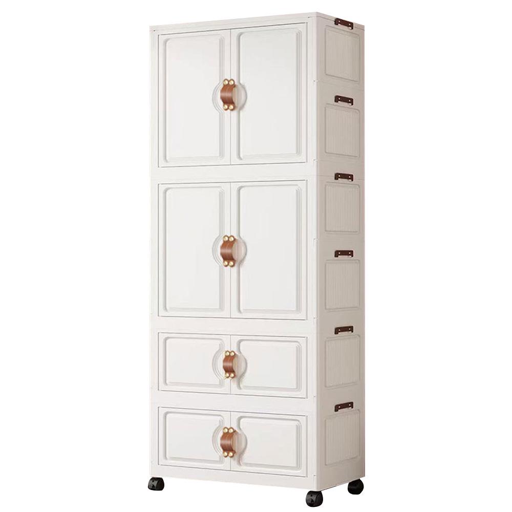 25-Year Durable No-Installation Folding Storage Cabinet for Toys & Clothes