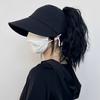 Rychleschnoucí klobouk Letní prázdná čepice Dámská Vylepšená Lze zavěsit masku Venkovní Prodyšný kšilt Tenký Ochrana proti slunci UV Ochrana Opalovací krém Plážový klobouk