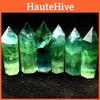 Punct de Cristal de Cuarț Fluorit Verde Natural Radiant Baghetă Hexagonală Pentru Vindecare și Reiki
