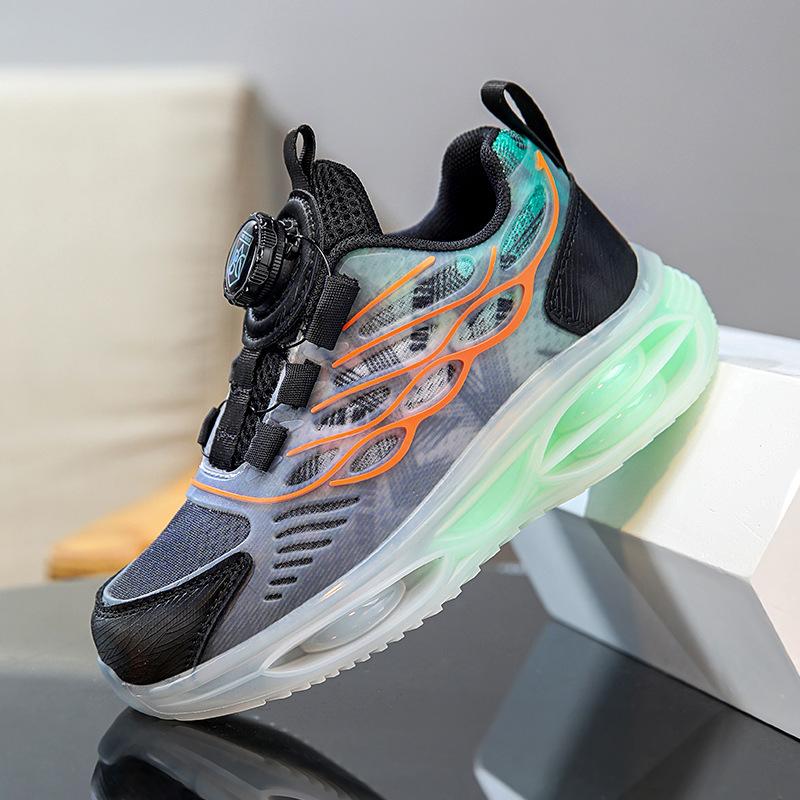 

Ag.Dog Boys Shoes Sneakers 2024 Spring and Autumn Children s Rotary Buckle Dad Shoes Middle Children s Breathable Running Shoes Tide 28