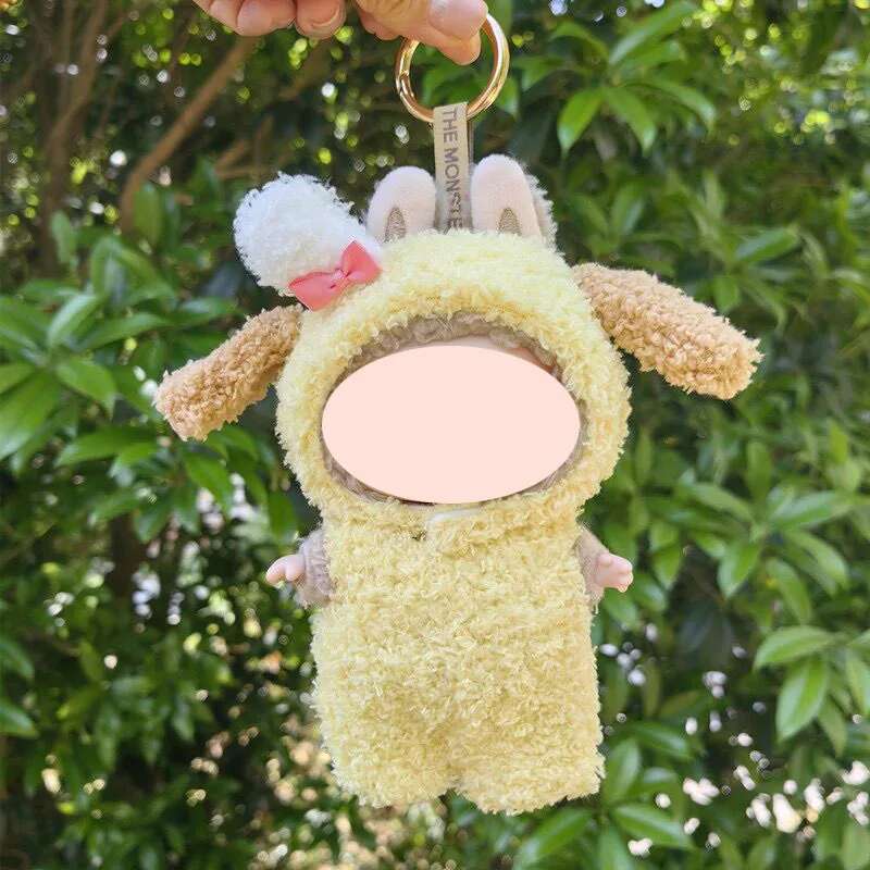 1517Cm Plush Doll Clothes For Labubu Doll'S Clothes Dinosaur Animal Suit Black Suit Rose Crown Outfit Accessories Doll Clothing
