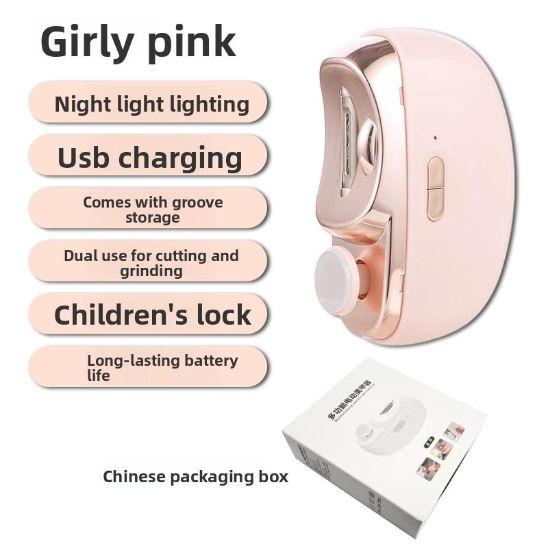 

Электрическая пилка для ногтей Электрические ножницы для ногтей Детские Взрослые Кусачки для ногтей с защитой от защемления Автоматические кусачки для ногтей Многофункциональная пилка для ногтей