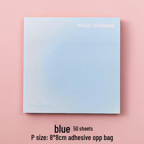 Egg Yolk Gradient Sticky Notes: Student & Office Memo Pads