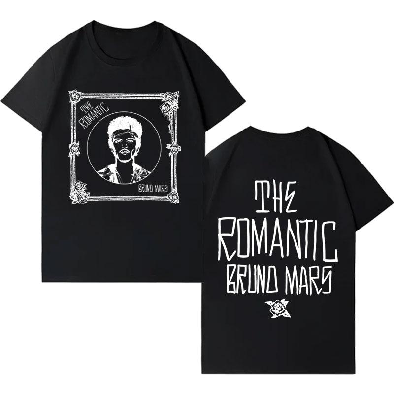 

Singer Bruno Mars New Album Pop Tshirt Mens Women Casual Short Sleeve T-shirt Mens Aesthetic Harajuku 2026 Spring summer new ... S разноцветный