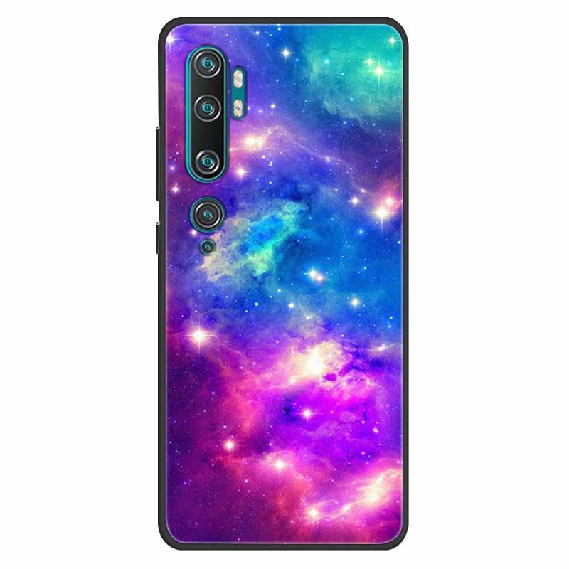 For Xiaomi Mi Note 10 Case Silicone Soft Owl Lion TPU Fashion Back Cover For Xiaomi Mi Note10 Cases Protective Printed Covers