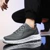 Black Running Shoes Waterproof Athletic Sneakers Men Wear Resistant Men Walking Sport Shoes Comfortable Men PU Leather Size 48