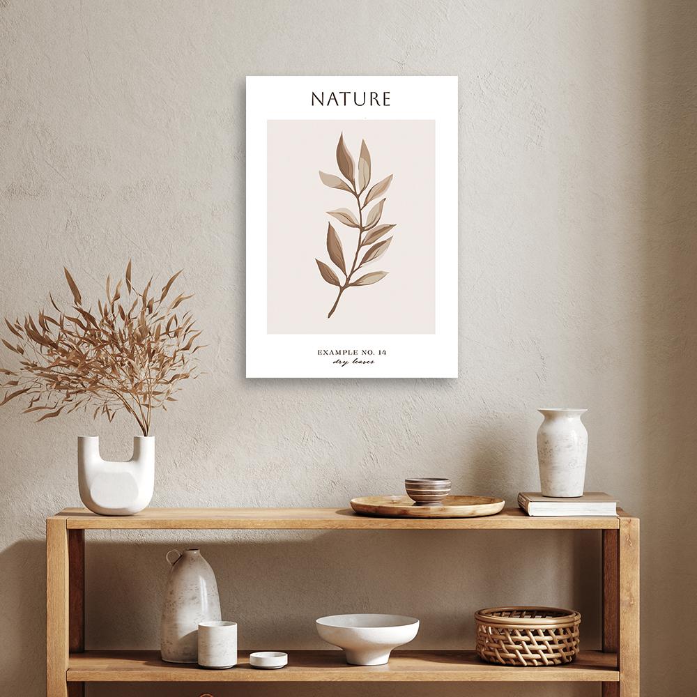 Leinwanddruck, Trockene Blätter - Natur