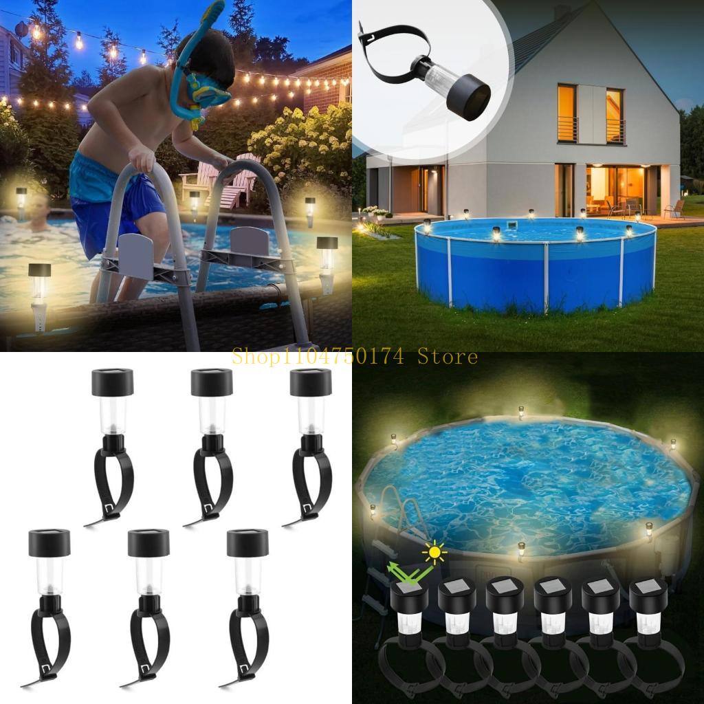 

Set of 6 Solar Floating Pool Lights Energy Efficient Lighting for Above Ground Pools Waterproof Swimming Pools Lamps top sale China Mainland