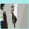 Elegant Modern Feather Mirror Removable Decal Art Mural Wall Sticker For Stylish Home Decor