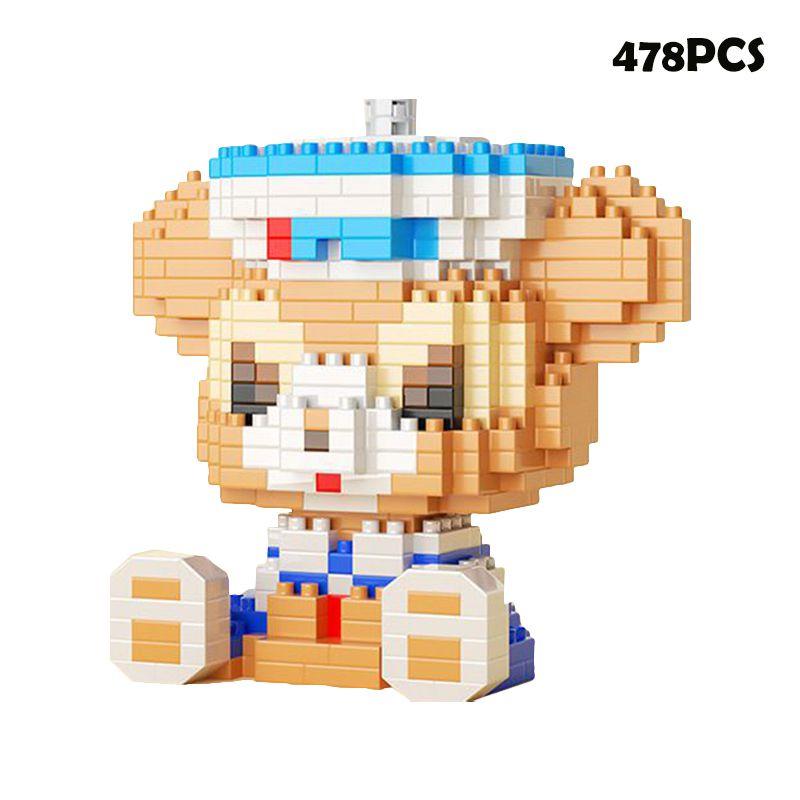 Disney Mickey Minnie Goofy Cartoon Building Blocks For Kids' Intelligence Development