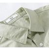 Summer Men's Casual Shirt Daily Pure Cotton Short Sleeve Shirt Lapel Collar Solid Color Double Pockets Shirt Youth Simple Style Men Clothing