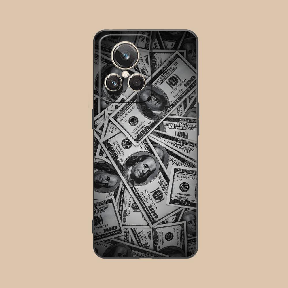 

USD Dollar Matte TPU Mobile Phone Case for Realme 15 14 13 12 11 10 9 Pro Plus T i Lite 5G Colorful Printing Cover realme 9i 5G