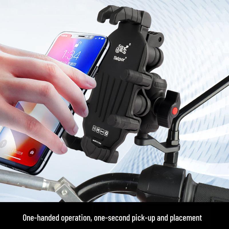 Shockproof Anti-Shake Motorcycle Phone Mount for Navigation