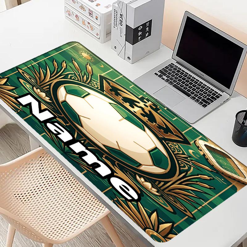 Custom Name Personalized Club Santos Laguna Pattern Mousepad, Laptop PC Desk Mat, Decorative Desk Mat for Home Keyboard Pad Gift