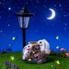 Happy Solar Outdoor Light Statue Ornament