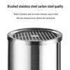 Lingxiang Stainless Steel Freestanding Ashtray Trash Can