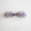 MERRYMOTIVE Ash gray double ribbon hairpin